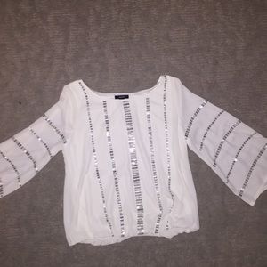 Alfani white silk shirt